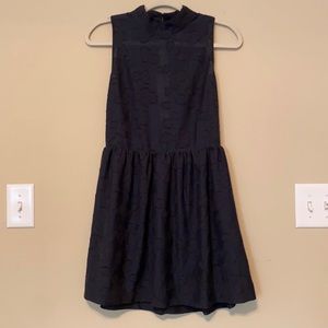 Navy blue mini cocktail dress